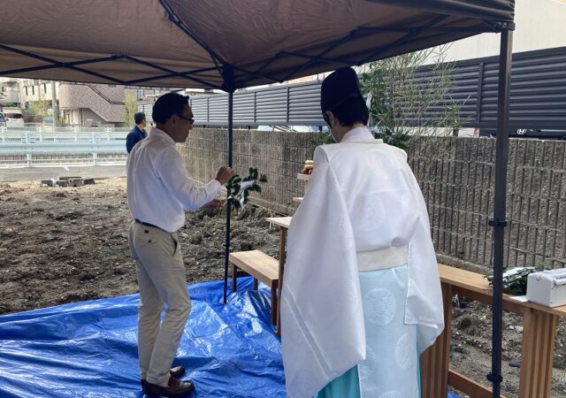 昭和区檀渓通賃貸アパート　地鎮祭